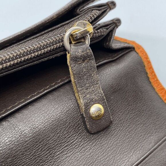 Authentic Loewe Orange Leather Long Designer Wallet / Clutch - Picture 10 of 14